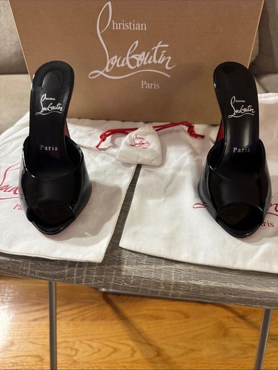 Christian Louboutin Shoes - Christian Louboutin Black Patent Me Dolly 100 mm